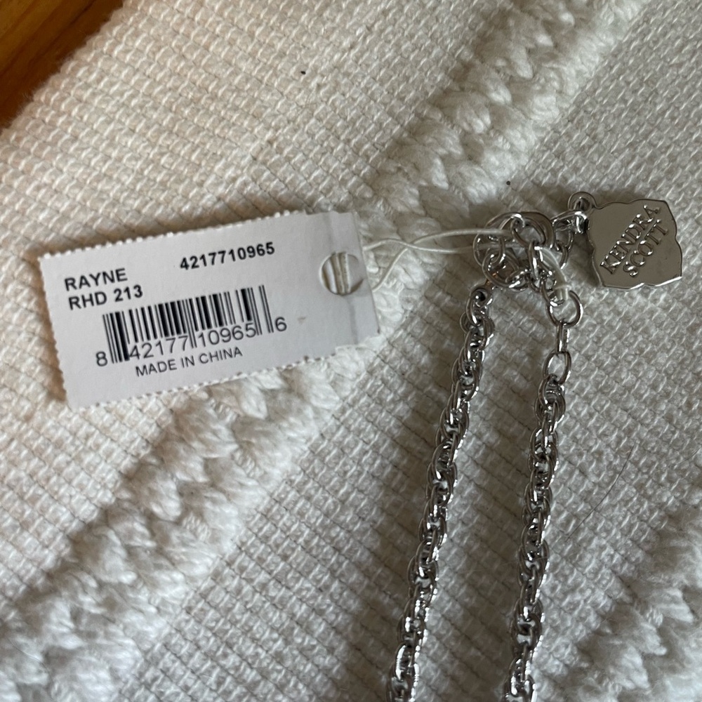 Kendra Scott Gray pearl tassel necklace